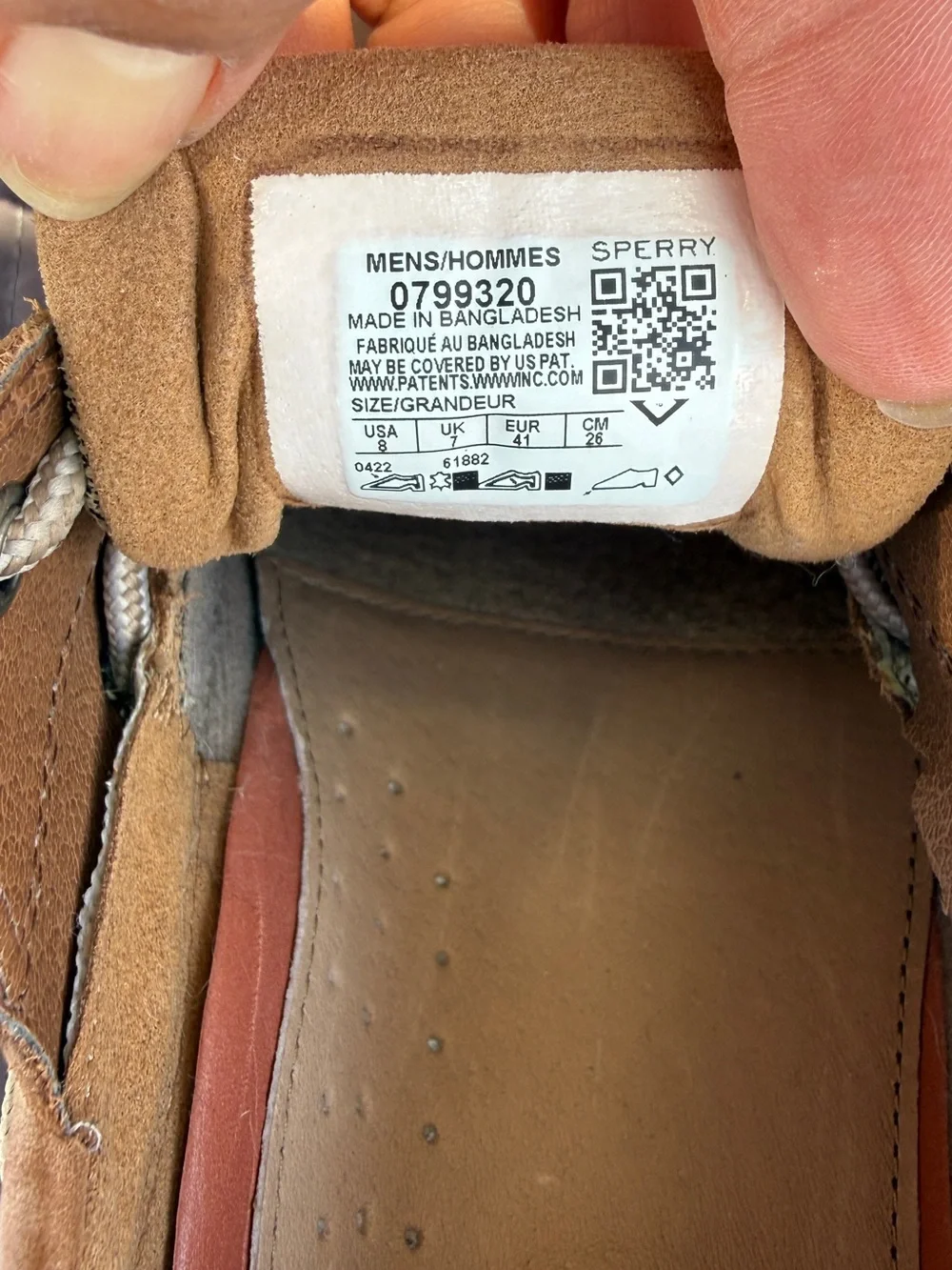 Sperry Men's Tan Leather Boat Shoes